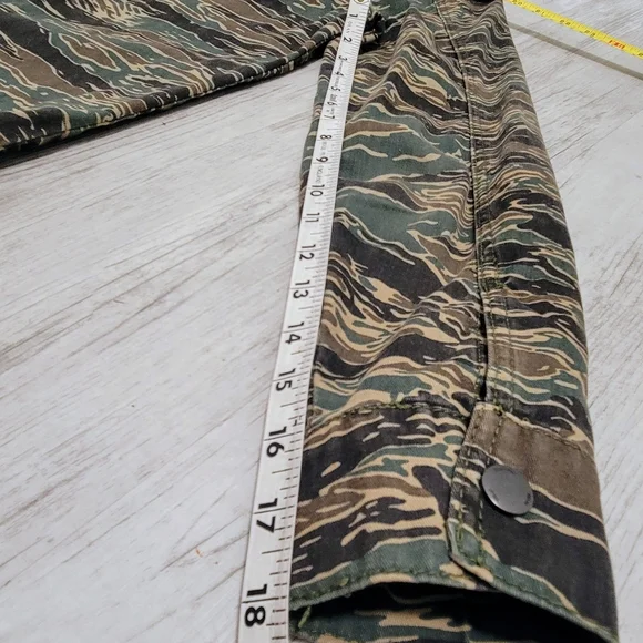 ZARA MAN Camo Denim Full Zip or Button Up Shirt Jacket Long Sleeve Men's S - Picture 15 of 15